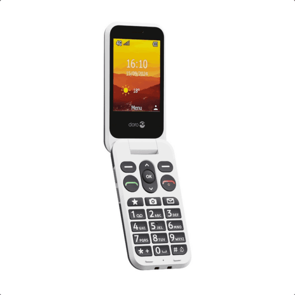 Doro Leva L31 mobiltelefon, grafit/hvid - Image 11