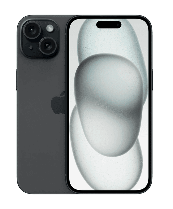 Apple iPhone 15 128 GB, sort