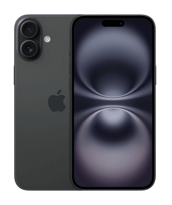 Apple iPhone 16 Plus 128 GB, sort